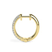 0.61Ct Pave Set With Cluster Lab-Grown Diamond Gold Hoop Earrings