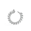 1.65Ct Leaf Designe Lab-Grown Diamond Gold Hoop Earrings