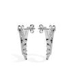 1.65Ct Leaf Designe Lab-Grown Diamond Gold Hoop Earrings