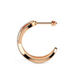 0.30Ct Infinity Style Pave Lab-Grown Diamond Gold Hoop Earrings