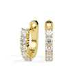 0.46Ct Round Prong Set Lab-Grown Diamond Gold Hoop Earrings