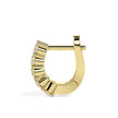 0.46Ct Round Prong Set Lab-Grown Diamond Gold Hoop Earrings
