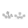 0.33Ct Star Shape Cluster Lab-Grown Diamond Gold Hoop Earrings
