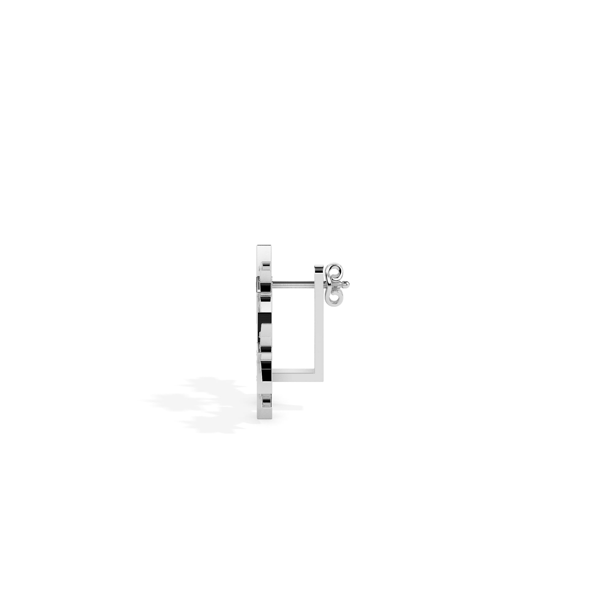 0.33Ct Star Shape Cluster Lab-Grown Diamond Gold Hoop Earrings