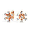 0.49Ct Snowflake Style Prong Lab-Grown Diamond Gold Stud Earrings