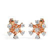 0.49Ct Snowflake Style Prong Lab-Grown Diamond Gold Stud Earrings