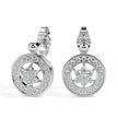 0.46Ct Cluster With Halo Lab-Grown Diamond Gold Stud Earrings
