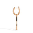 1.30Ct Teardrop Shape Pave Set Lab-Grown Diamond Gold Hoop Drop Earrings