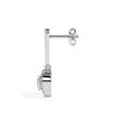 0.73Ct Heart Prong With Halo Lab-Grown Diamond Gold Drop Earrings