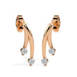 0.12Ct Round Prong Set Lab-Grown Diamond Gold Stud Earrings