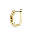 0.48Ct Twisted Prong Set Lab-Grown Diamond Gold Hoop Earrings