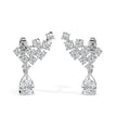 2.38Ct Teardrop Prong Set Lab-Grown Diamond Gold Drop Earrings