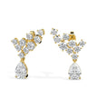2.38Ct Teardrop Prong Set Lab-Grown Diamond Gold Drop Earrings