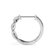 0.10Ct Twisted Lab-Grown Diamond Gold Hoop Earrings