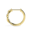 0.10Ct Twisted Lab-Grown Diamond Gold Hoop Earrings