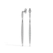 0.38Ct Tapered Linear Design Lab-Grown Diamond Gold Drop Earrings