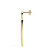 0.38Ct Tapered Linear Design Lab-Grown Diamond Gold Drop Earrings