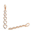 1.20Ct Heart Shaped Lab-Grown Diamond Gold Drop Earrings