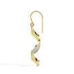 0.59Ct Twirling Love's Dance Lab-Grown Diamond Gold Drop Earrings
