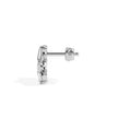 0.75Ct Flower Baguette Cut Lab-Grown Diamond Gold Stud Earrings