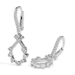 0.68Ct Round Cut Prong Lab-Grown Diamond Gold Drop Hoop Earrings