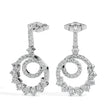0.88Ct Prong Set Lab-Grown Diamond Gold Drop Earrings