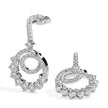 0.88Ct Prong Set Lab-Grown Diamond Gold Drop Earrings