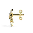 0.60Ct Sunburst Design Lab-Grown Diamond Gold Stud Earrings