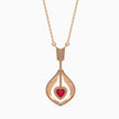 0.52Ct Heart Bezel Lab-Grown Diamond Gold Pendant Necklace