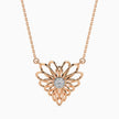 0.06Ct Round Cluster Lab-Grown Diamond Gold Pendant Necklace