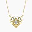 0.06Ct Round Cluster Lab-Grown Diamond Gold Pendant Necklace