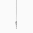 0.01Ct Flush-Set Round Lab-Grown Diamond Gold Pendant Necklace