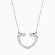 0.11Ct Bezel Set Heart Lab-Grown Diamond Gold Pendant Necklace