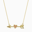 0.14Ct Heart Cluster Lab-Grown Diamond Gold Pendant Necklace