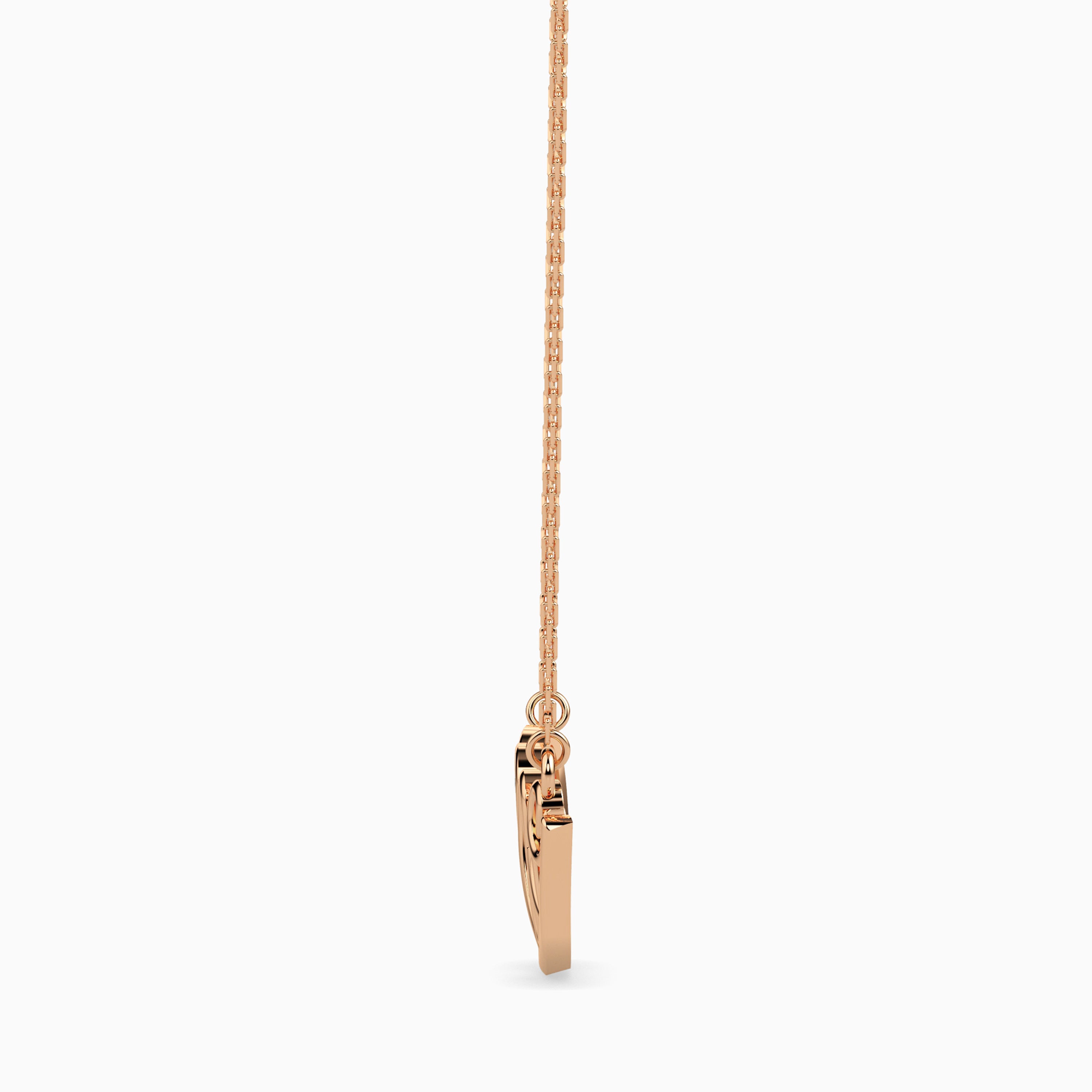 0.11Ct Heart Micro Pave Lab-Grown Diamond Gold Pendant Necklace