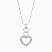 0.14Ct Layered Heart Lab-Grown Diamond Gold Pendant Necklace