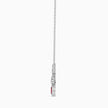 0.24Ct Red Pear Bezel Lab-Grown Diamond Gold Pendant Necklace