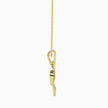 0.01Ct Round Bezel Lab-Grown Diamond Gold Pendant Necklace