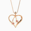 0.15Ct Heart Shape Pave Lab-Grown Diamond Gold Pendant Necklace