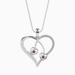 0.15Ct Heart Shape Pave Lab-Grown Diamond Gold Pendant Necklace