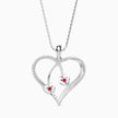 0.15Ct Heart Shape Pave Lab-Grown Diamond Gold Pendant Necklace