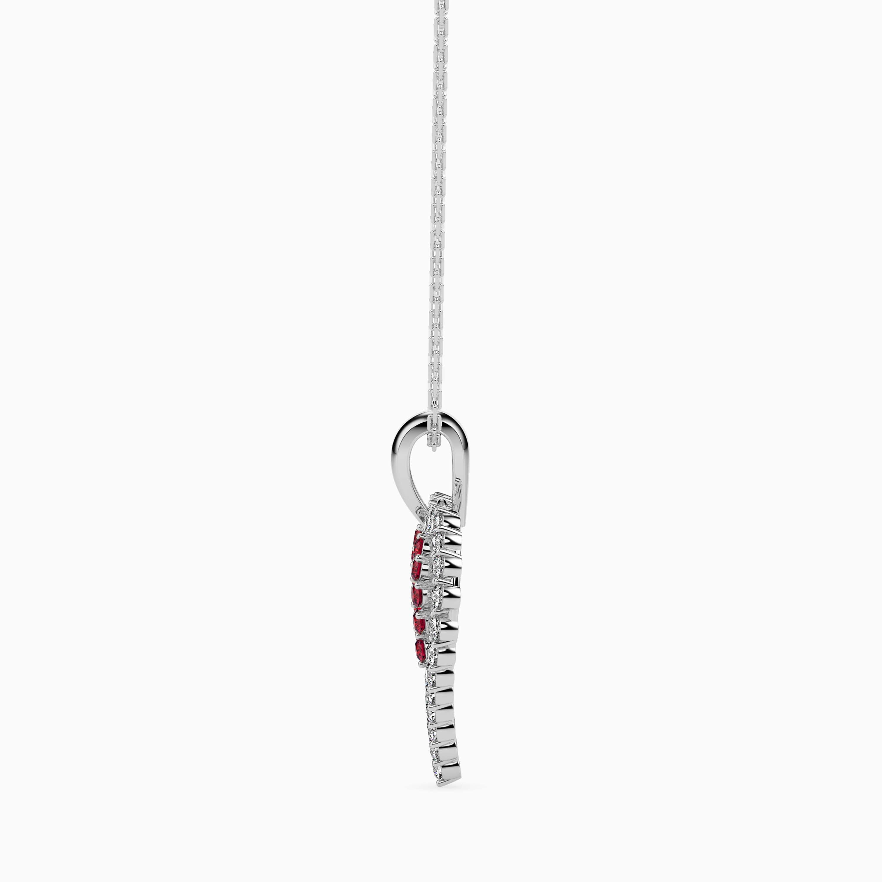 0.41Ct Heart Shape Lab-Grown Diamond Gold Pendant Necklace