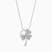 0.12Ct Four Leaf Clover Lab-Grown Diamond Gold Pendant Necklace