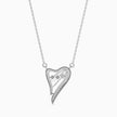 0.04Ct Heart Shaped Lab-Grown Diamond Gold Pendant Necklace