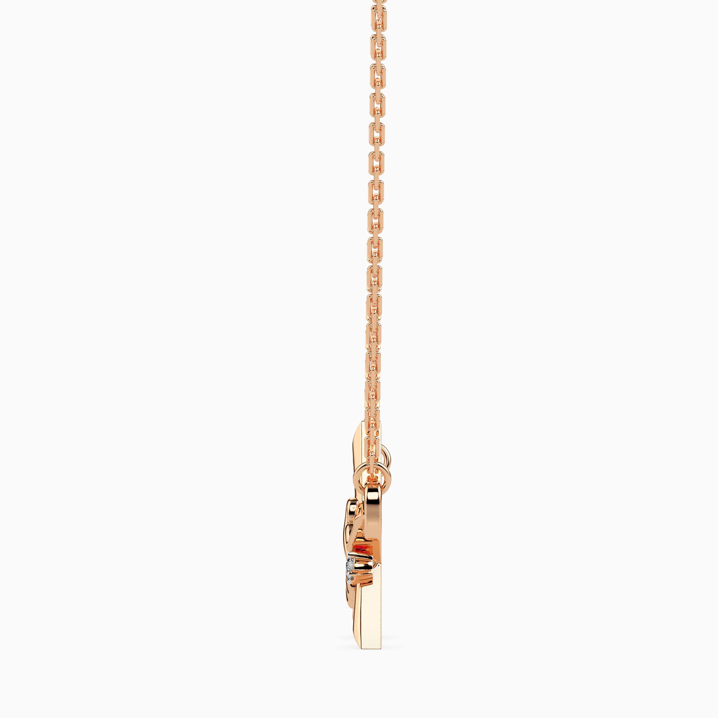 0.04Ct Wish Upon a Star Lab-Grown Diamond Gold Pendant Necklace
