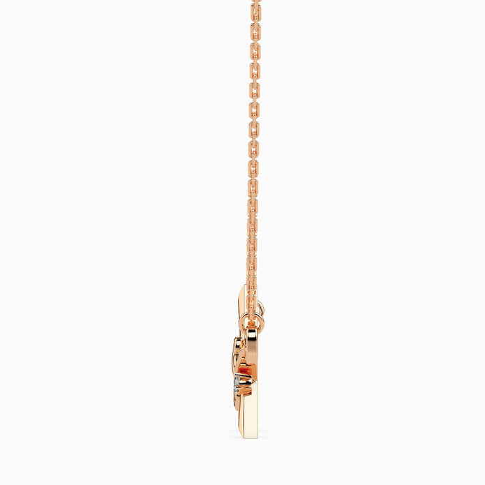 0.04Ct Wish Upon a Star Lab-Grown Diamond Gold Pendant Necklace
