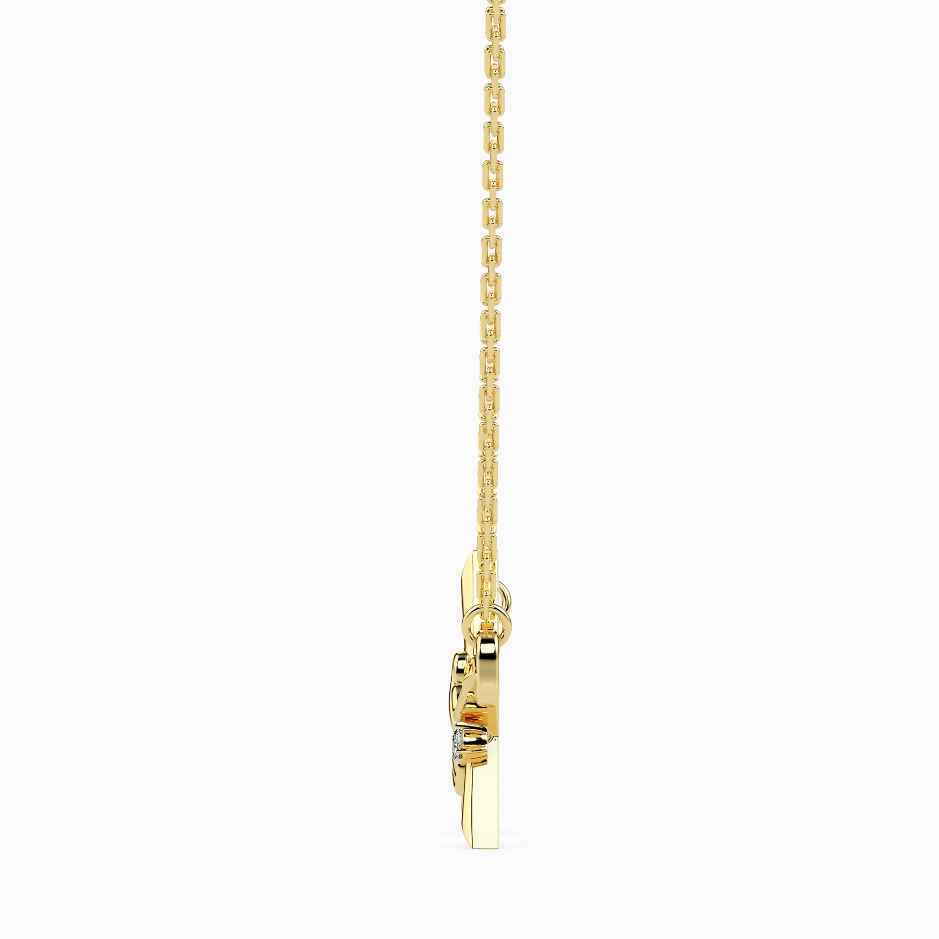 0.04Ct Wish Upon a Star Lab-Grown Diamond Gold Pendant Necklace