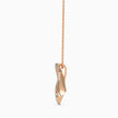 0.40Ct Red Heart Halo Lab-Grown Diamond Gold Pendant Necklace