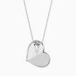 0.40Ct Red Heart Halo Lab-Grown Diamond Gold Pendant Necklace
