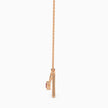 0.10Ct Love Letter Red Heart Lab-Grown Diamond Gold Pendant Necklace